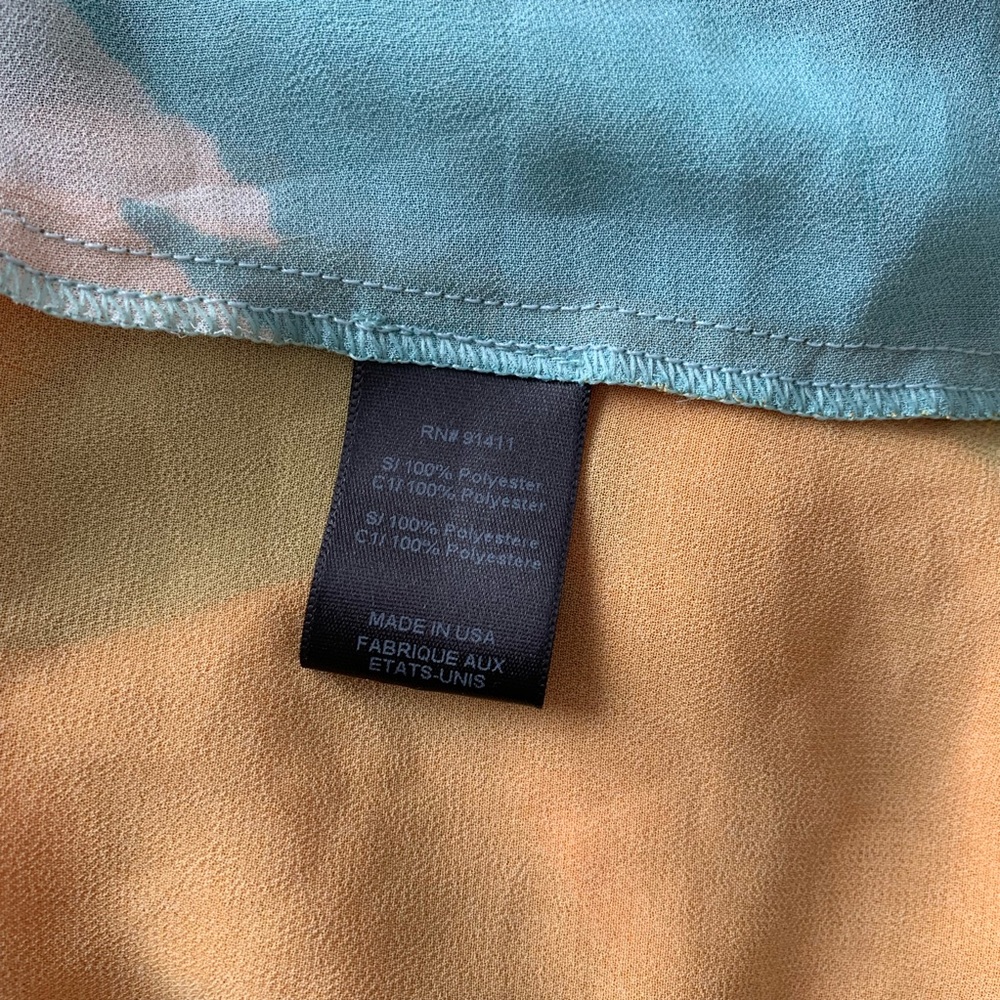 Clover Canyon Sheer Patterned Top Size S - image 5